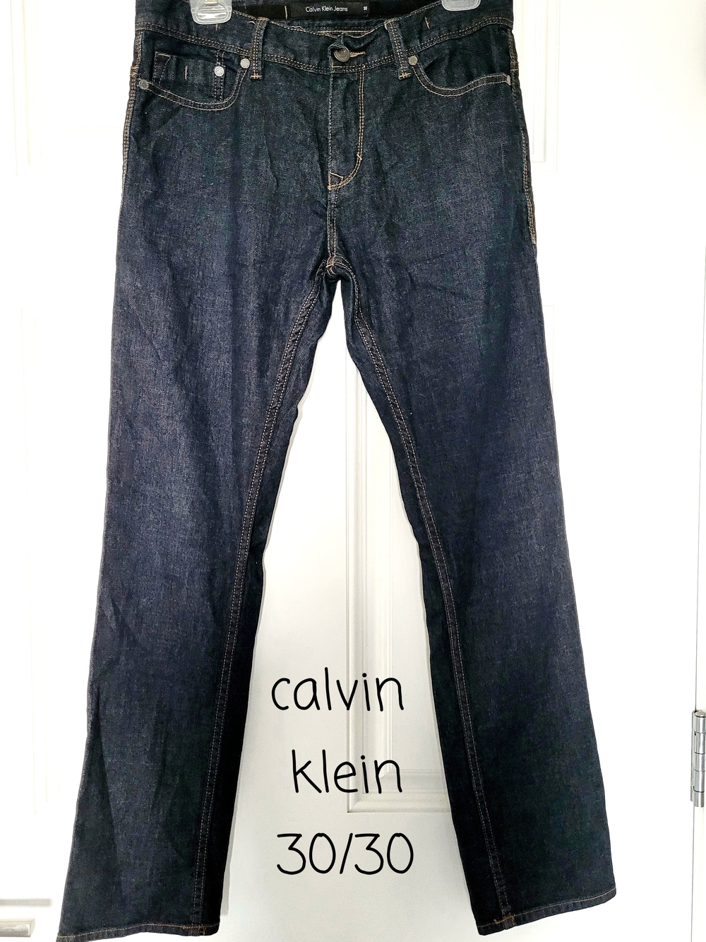 Calvin Klein Men's Dark Indigo Bootcut Jeans